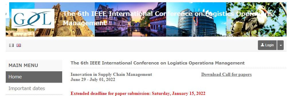 IEEE International Conference on Logistics Operations Management会