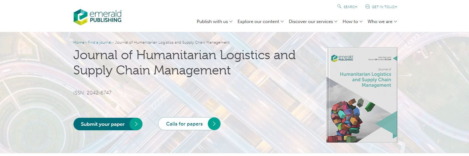 Journal of Humanitarian Logistics and Supply Chain Management