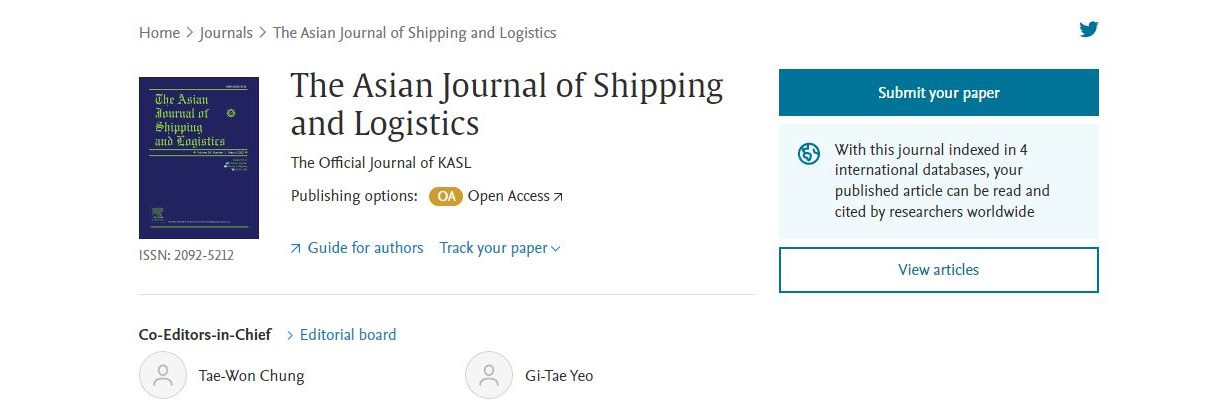 The Asian Journal of Shipping and Logistics